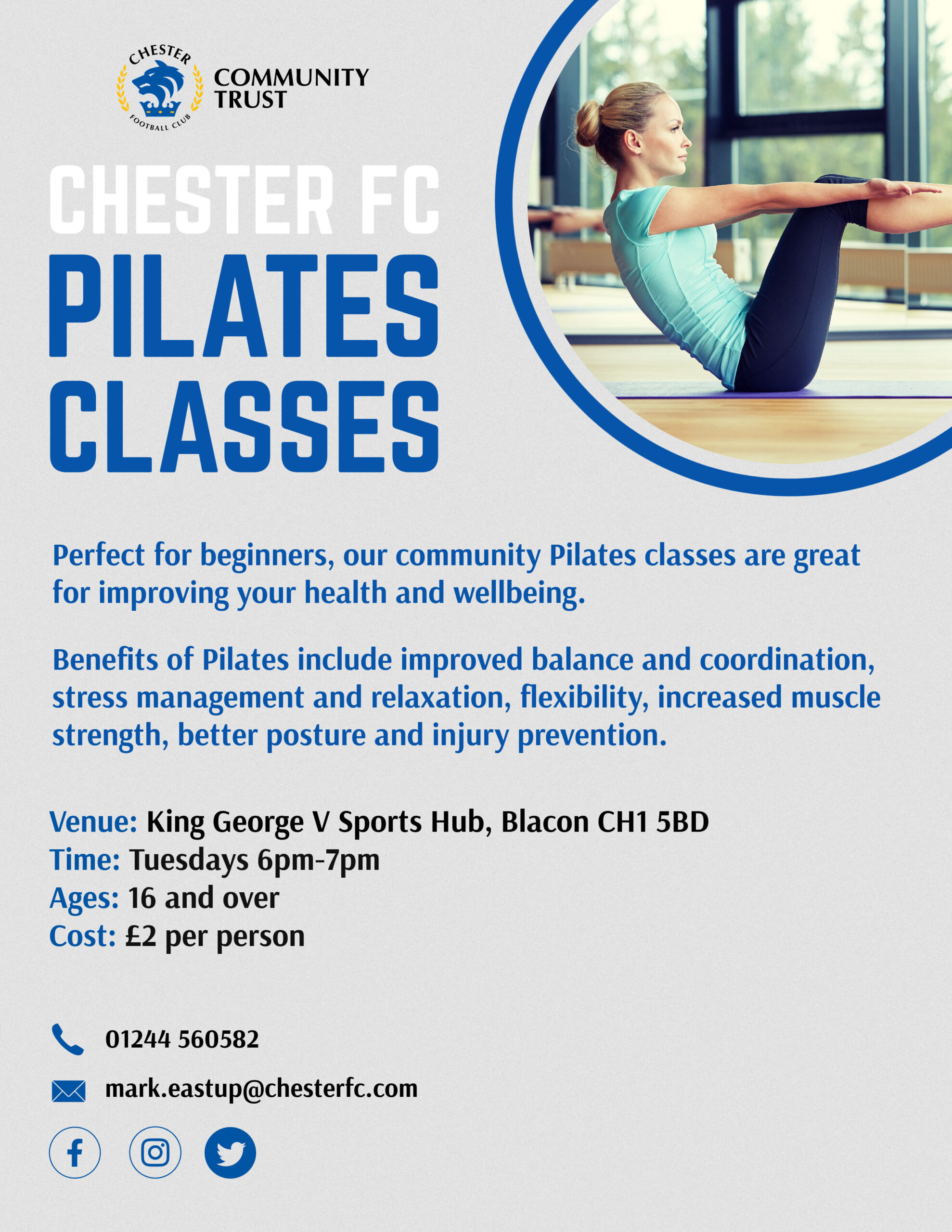 Pilates Classes – Chester FC Community Trust