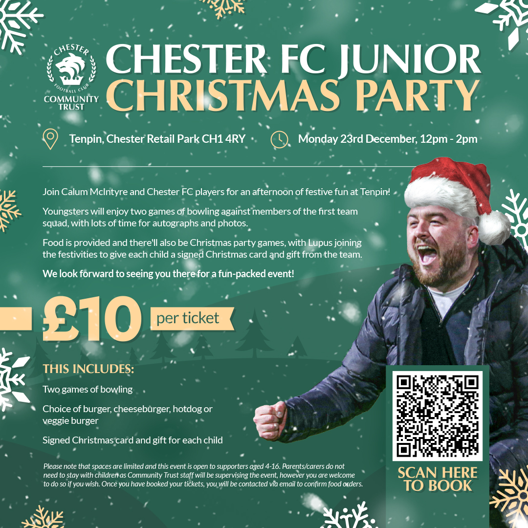 Chester FC Junior Christmas Party Chester FC Community Trust